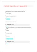 NUR 631 4 SETS QUIZES. ALL GRADED A (2022/2023)