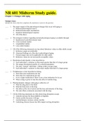 NR 601 Midterm Study guide questions & answers, verified A+ grade.