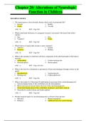 University Of Arkansas - Little Rock > NURSING > PATHO NURS 5102  Chapter 20: Alterations of Neurologic Function in Children (GRADE A)