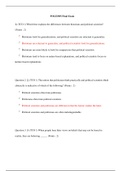 POLI330N Week 8 Final Exam / POLI 330N Week 8 Final Exam (2 Latest Versions, 2020): Chamberlain College of Nursing (Already graded A)