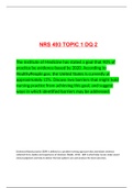 NRS 493 TOPIC 1 DQ 2(2022/2023) The Institute of Medicine has stated a goal that 90% of practice be evidence-based by 2020.  According to HealthyP, the United States is currently at approximately 15%. Discuss two barriers that might hold nursing practice 