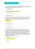 NUR 634 Final Exam (Test Preparation)|GCU NUR-634 Final Test Prep/NUR-634.Final Exam (Test Preparation) Advanced Health Assessment And Diagnostic Reasoning With Skills Lab (ALREADY GRADED A)