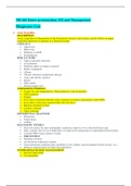  NR 661 Know presentation, DX and Management  Diagnoses List (Ultimate  A+ study guide)  Chamberlain College of Nursing.