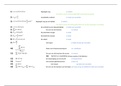 Formuleblad Bewegingsanalyse Sportmechanica - Hoofdfase 1