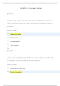 NSG 5003 Week 8 Knowledge Check Quiz: Advanced Pathophysiology: South University (Latest 2020,   Already graded A) 