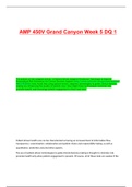 AMP 450V Grand Canyon Week 5 DQ 1(2022/2023)  The authors of the assigned article, “A Patient-Driven Adaptive Prediction Technique to Improve Personalized Risk Estimation for Clinical Decision Support (