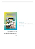 Samenvatting Contentmarketing 1e druk | Cijfer: 9,3