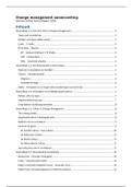 Samenvatting Change Management - Tourism 2019-2020