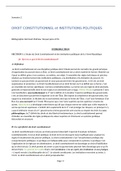 Droit constitutionnel,  semestre  2