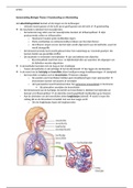 Samenvatting biologie Gaswisseling en Uitscheiding