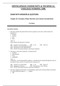 MINNEAPOLIS COMMUNITY & TECHNICAL COLLEGE NURSING 3200  Chapter 26: Concepts of Basic Nutrition and Cultural Considera-tions