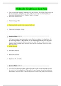 Grand Canyon University: NUR-634/ NUR634/ NURS 634/ NURS634 Final Test Prep: (ALL CORRECT ANSWERS)