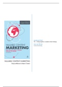 Samenvatting Valuable Contentmarketing H11 (Nederlands) | Cijfer: 9,3