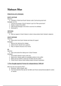 Edexcel IGCSE Vietnam Summary Notes