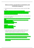 BIOS 252 Final Exam Essay Questions & Answers (Graded A)