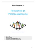 Moduleopdracht Recruitment en Personeelsplanning - eindcijfer 8