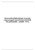 Samenvatting Methodologie vd sociale wetenschappen (Henk Roose) 