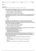 NR 340 HESI FINAL EXAM, NR 340 Week 1 Medication Exam, NR 340 Week 3 Evolve Questions and Answers, NR340 Week 7 Exam Three: Critical Care Nursing: Chamberlain College of Nursing (Latest 2020, Already graded A)