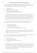 NR340 Week 7 Exam Three: Critical Care Nursing: Chamberlain College of Nursing (Latest 2020,   Already graded A) 