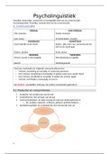 OLOD Basiswetenschappen i.v.m therapeutisch handelen 1 - Fonetiek en Psycholinguïstiek: Psycholinguïstiek - Hogeschool Gent - mvr. Van Snick