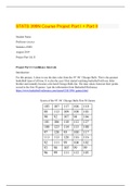 MATH 399N Course Project Part I plus Part II Bundle: Summer 2020