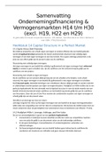 Volledige samenvatting Ondernemingsfinanciering & Vermogensmarkten H14 t/m 30 (excl. H19, 22 en 29). Boek: Corporate Finance, 4th edition, Johathan Berk and Peter DeMarzo