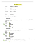 HSA 305 Quiz 10  / HSA305 Week 11 Quiz 10 : Strayer University : Health Services Marketing (Latest 2020, 100% Correct, Already graded A)