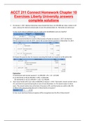 ACCT 211 Connect Homework Chapter 10 Problems Liberty University answers complete solutions {values differ but same questions} (latest 2022/2023)   Just put your values given in Excel and automatically provide answers for you!    Question 1  Hartford Rese