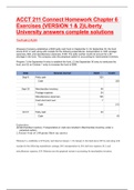 ACCT 211 Connect Homework Chapter 6 Exercises Liberty University answers complete solutions (latest 2022/2023)   Just put your values given in Excel and automatically provide answers for you!   Question 1  Waupaca Company establishes a $330 petty cash fun