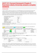 ACCT 211 Connect Homework Chapter 8 Exercises Liberty University answers complete solutions (latest 2022/2023)   Just put your values given in Excel and automatically provide answers for you!   Question 1  Rizio Co. purchases a machine for $14,300, terms 