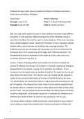 Essay comparing the ways Larkin and Levy explore the effects of childhood memories in Small Island and Whitsun Weddings.