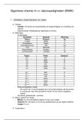 Samenvatting algemene chemie m.i.v. labovaardigheden (Hfdstk 1-13 +15)