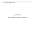 NR 504 Week 3 Assignment: Leadership Reflective Essay: 2 Versions (Summer 2020)-Chamberlain College Of Nursing( ALREADY GRADED A)