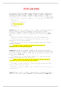 MN551 Unit 1 Quiz / MN 551 Unit 1 Quiz / MN551 Week 1 Quiz / MN 551 Week 1 Quiz (Latest 2022/2023: Kaplan University A nurse practitioner is educating a patient with a recent diagnosis of diabetes about the roles that glucose and insulin play in the disea