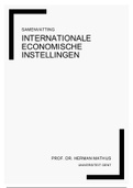 Samenvatting Internationale Economische Instellingen