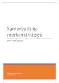 Samenvatting merkenstrategie VUB