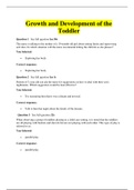 NURSING 4211/ NURSING4211/ NURS4211/ NURS 4211/ NUR 4211/ NUR4211: prep u Growth and Development of the Toddler.POSSIBLE QUESTIONS. GOOD LUCK!!!