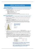 SPSS samenvatting (voor MTO-B)