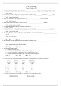 [Solved] Practice Exam Chapters 4-5 Answers