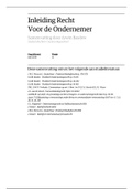 Samenvatting inleiding recht voor de ondernemer (eigen cijfer: 9)