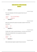 RLGN104 Quiz 1, 2, 3, 4, 5, 6, 7,  8 (3 New Versions of Each Test, 2020) (100% Correct) (SATISFACTION GUARANTEED, Check REVIEWS of my 1000 Plus Clients)