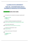 NUR239 Exam 2 / NUR 239 Exam 2 (New, 2020): Illinois State University Pathophysiology & Pharmacotherapeutics : OXYGENATION (Already graded A)(SATISFACTION GUARANTEED, Verified 100%)