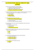 Maryville University Of St. Louis NUR611/ NUR 611/ NURSING 611/ NURSING611/ NURS 611/ NURS611-Patho Exam 3 QUESTIONS AND ANSWERS