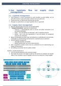 samenvatting logistiek management