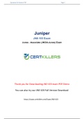 Juniper JN0-103 Exam Certkillers 2020 Updated