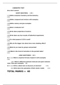 Chemistry Test Of first four chapters.