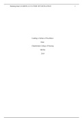 NR 504 Week 5 Assignment: Leading a Culture of Excellence Paper |Latest 2019/2020 complete solution guide.