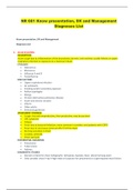 NR 661 Know presentation DX and Management Diagnoses List (Study Guide): Chamberlain College of Nursing (Best Study Guide ,Download to score A) 