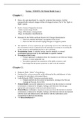 Nursing - NURSING 326 Mental Health Exam 1:[CH1-CH29 Reviews/Rationale]