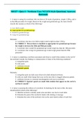 NR327 - Quiz 4 - Newborn Care NCLEX-Style Questions| Answers| Rationale 
